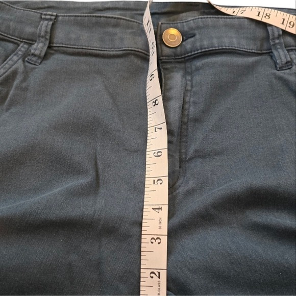 LANE BRYANT Green Denim Pants Ladies Casual Trousers Comfort Stretch Urban Style - Picture 9 of 11